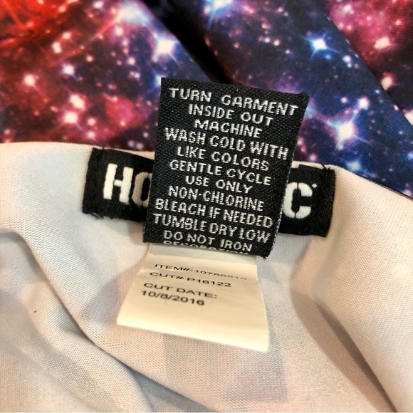 Hot Topic space dress cold shoulder fit and flare skater printed poly spandex S - Picture 8 of 9